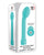 Adam & Eve G-Gasm Delight Rechargeable Silicone G Spot Vibe - Teal | Lavish Sex Toys