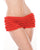 Ruffle Shorts w/Back Bow Detail - Red