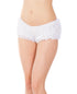 Ruffle Shorts w/Back Bow Detail - White