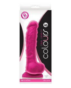 Colours Dual Density 8" Dildo - Pink | Lavish Sex Toys