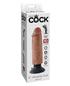 King Cock 6" Vibrating Cock - Tan