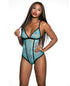 Mesh Lace Teddy - Turquoise