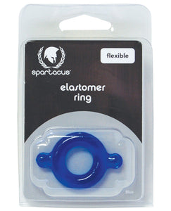 Spartacus Elastomer Cock Ring - Blue