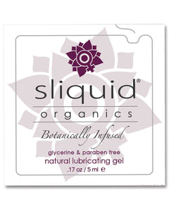 Sliquid Organics Natural Lubricating Gel - .17 oz Pillow | Lavish Sex Toys