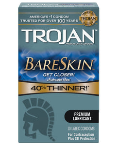 Trojan Bare Skin Condoms - Box of 10