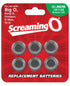 Screaming O AG10 Batteries - Sheet of 6 (BigO ,Octo, BongO,TriO,OMan,BangO)