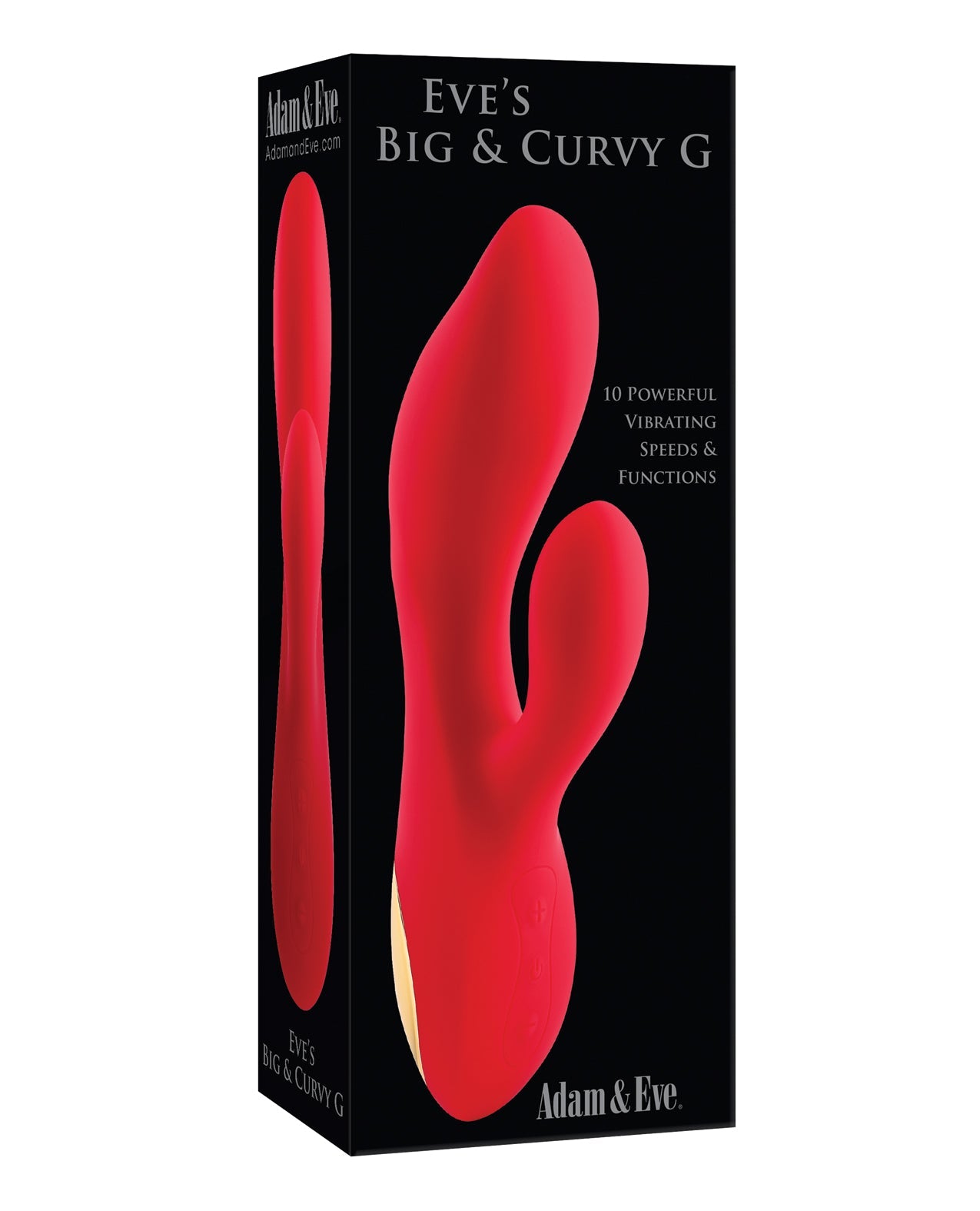 Adam & Eve Eve's Big & Curvy G Dual Stimulating Vibe - Red/Gold Lavish Sex Toys Adam & Eve Eve's Big & Curvy G Dual Stimulating Vibe - Red/Gold Lavish Sex Toys