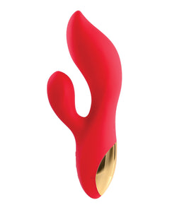 Adam & Eve Eve's Big & Curvy G Dual Stimulating Vibe - Red/Gold | Lavish Sex Toys