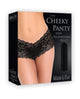 Adam & Eve Cheeky Panty w/Rechargeable Bullet - Black