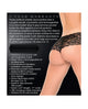 Adam & Eve Cheeky Panty w/Rechargeable Bullet - Black
