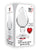 Adam & Eve Red Heart Gem Glass Plug - Large | Lavish Sex Toys