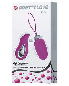 Pretty Love Eden Remote Control Bullet - Purple