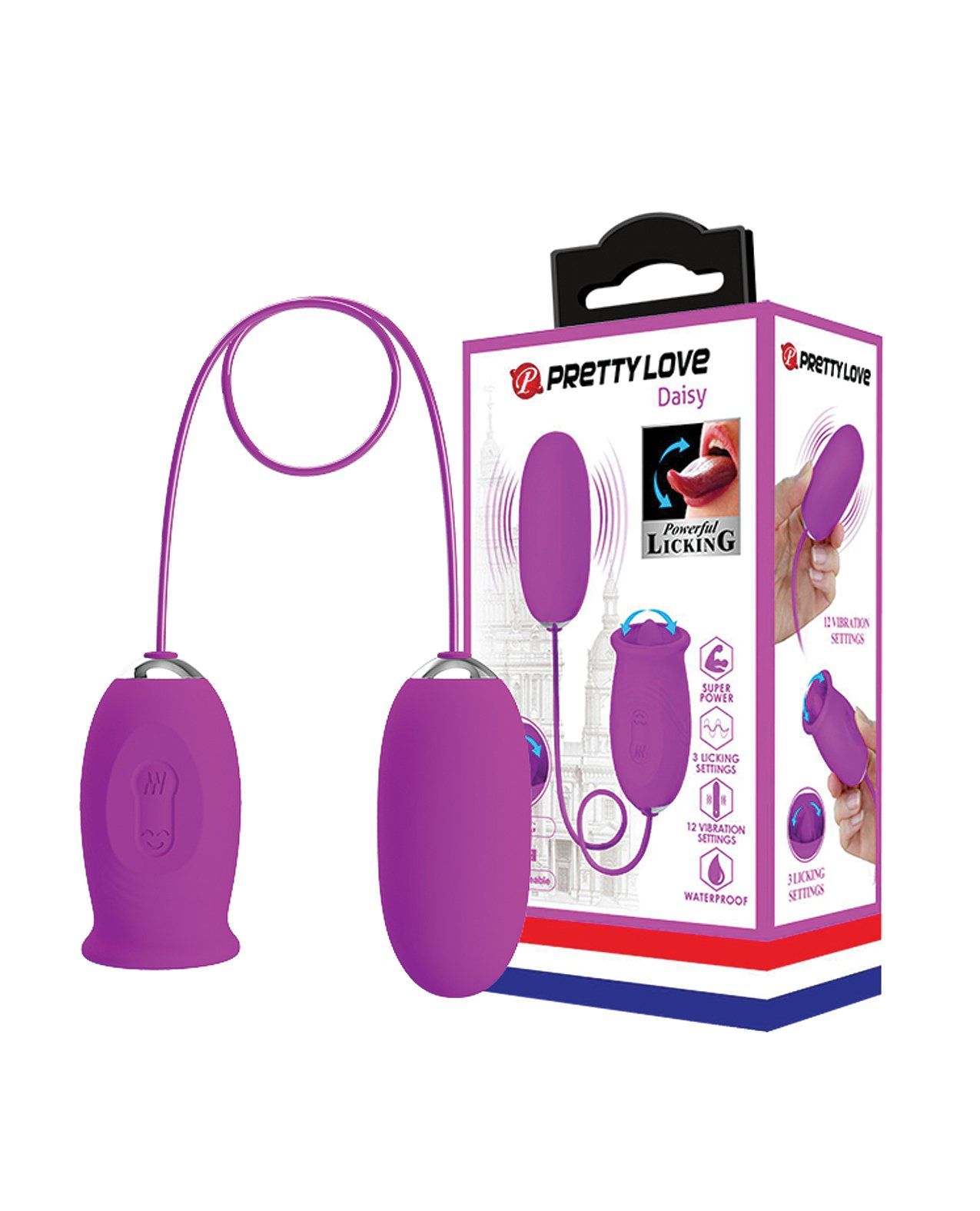 Pretty Love Daisy Silicone Licker Plus Egg - Pretty Love Daisy Silicone Licker Plus Egg -