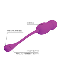 Pretty Love Callie Thrusting Egg - Fuchsia | Lavish Sex Toys