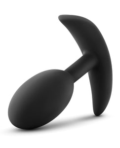 Blush Luxe Wearable Vibra Slim Plug Medium - Black | Luxe