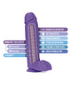 Blush Au Naturel Bold Huge 10.5" Dildo - Purple | Lavish Sex Toys
