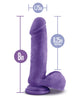 Blush Au Naturel Bold Hero 8" Dildo - Purple | Lavish Sex Toys