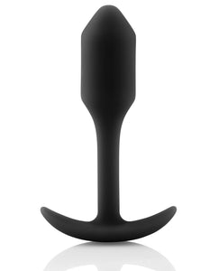 b-Vibe Weighted Snug Plug 1 - 55 g Black | Lavish Sex Toys