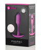 b-Vibe Weighted Snug Plug 1 - 55 g Fuchsia | Lavish Sex Toys