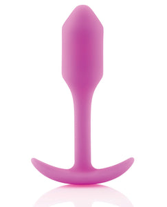 b-Vibe Weighted Snug Plug 1 - 55 g Fuchsia | Lavish Sex Toys
