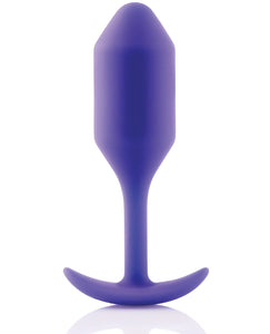b-Vibe Weighted Snug Plug 2 - 114 g Purple | Lavish Sex Toys
