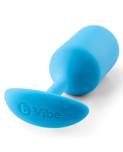 b-Vibe Weighted Snug Plug 3 - 180 g Teal | Lavish Sex Toys