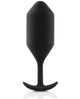 b-Vibe Weighted Snug Plug 4 - 256 g Black | Lavish Sex Toys