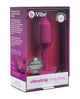 b-Vibe Vibrating Weighted Snug Plug M - 112 g Rose | Lavish Sex Toys