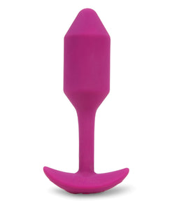 b-Vibe Vibrating Weighted Snug Plug M - 112 g Rose | Lavish Sex Toys