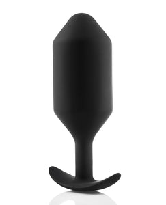 b-Vibe Weighted Snug Plug 6 - 515 g Black | Lavish Sex Toys