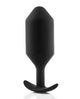 b-Vibe Weighted Snug Plug 6 - 515 g Black | Lavish Sex Toys