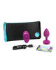 b-Vibe Remote Control Vibrating Jewel Plug (S/M) - Fuchsia | Lavish Sex Toys