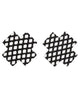 Fishnet Cross Pasties (One Time Use) - Black O/S