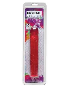 Crystal Jellies 10" Classic Dildo - Pink