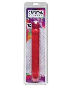 Crystal Jellies 12" Jr. Double Dong - Pink