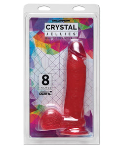 Crystal Jellies 8" Ballsy Cock - Pink
