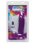 Crystal Jellies 8" Ballsy Cock - Purple