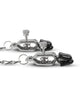 Easy Toys Big Nipple Clamps w/Chain - Silver