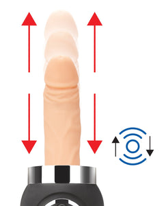 Lux Fetish Rechargeable Thrusting Compact Sex Machine w/Remote | Lavish Sex Toys
