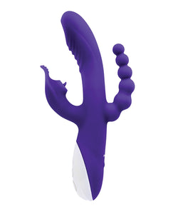 Evolved Lick Me Triple Stim Vibe - Purple | Lavish Sex Toys