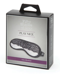 Fifty Shades of Grey Play Nice Satin & Lace Blindfold | Lavish Sex Toys