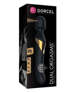 Dorcel Dual Orgasms Wand - Black/Gold | Lavish Sex Toys
