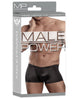 Male Power Satin Lycra Boxer - Black