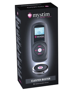 Mystim Cluster Buster Wireless eStim Starter Kit - Black