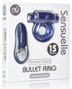 Nu Sensuelle Remote Control Rechargeable Bullet Ring - Blue