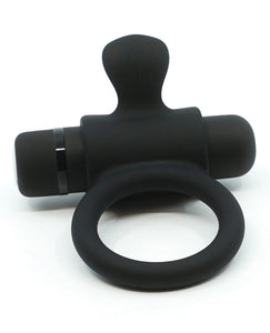 Nu Sensuelle 7 Function Silicone Bullet Ring - Black