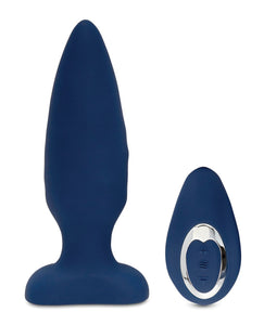 Nu Sensuelle Andii Vertical Roller Motion Butt Plug - Navy | Lavish Sex Toys