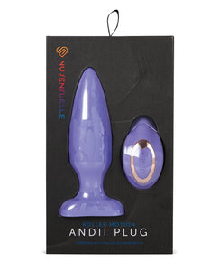 Nu Sensuelle Andii Vertical Roller Motion Butt Plug - Ultra Violet | Lavish Sex Toys