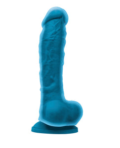 Colours Dual Density 8" Dildo - Blue | Lavish Sex Toys