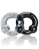 Oxballs Ultraballs Cock Rings - Black/Clear Pack of 2